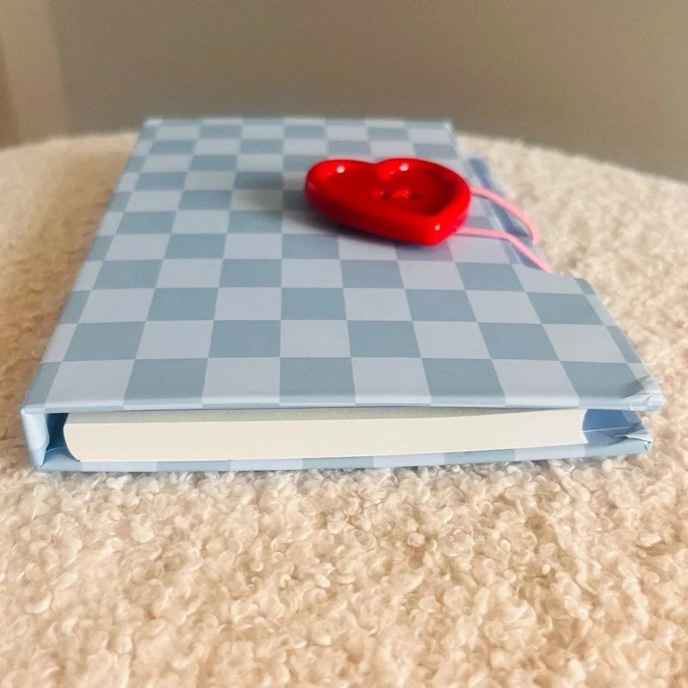 🎉Plaid Pastel House Design Sticky Note & Memo Pad Booklet Set